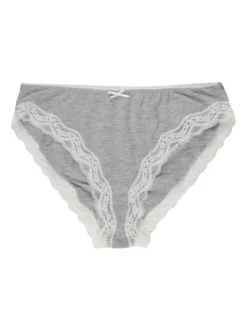 Sielei Slip in cotone con pizzo