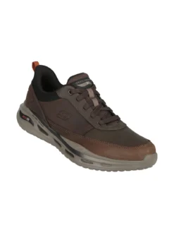 Skechers Arch Fit Orvan - Moxley Sneakers uomo in pelle - moro