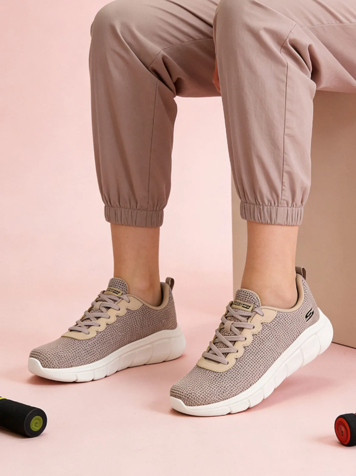 Skechers BOBS B FLEX-VISIONARY ESSENCE Sneakers sportive da donna - taupe