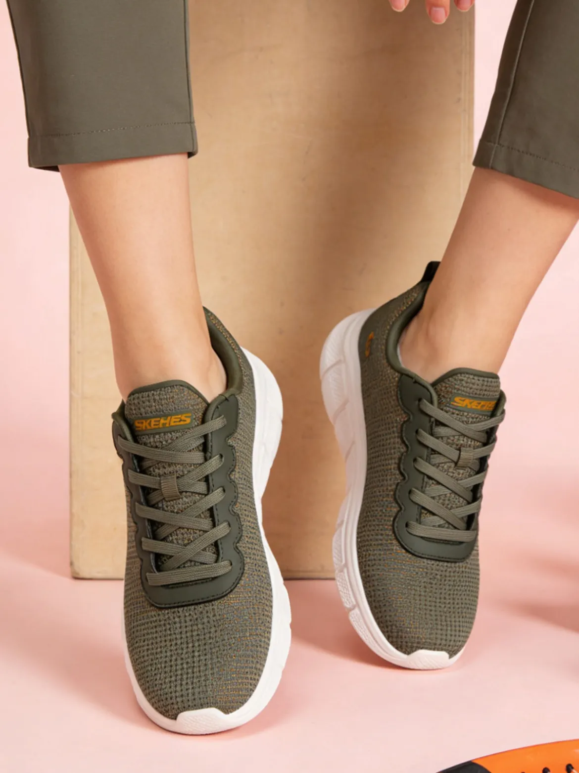 Skechers BOBS B FLEX-VISIONARY ESSENCE Sneakers sportive da donna - oliva