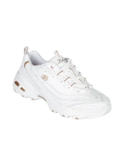 Skechers D'LITES FRESH START Sneakers in pelle da donna - bianco