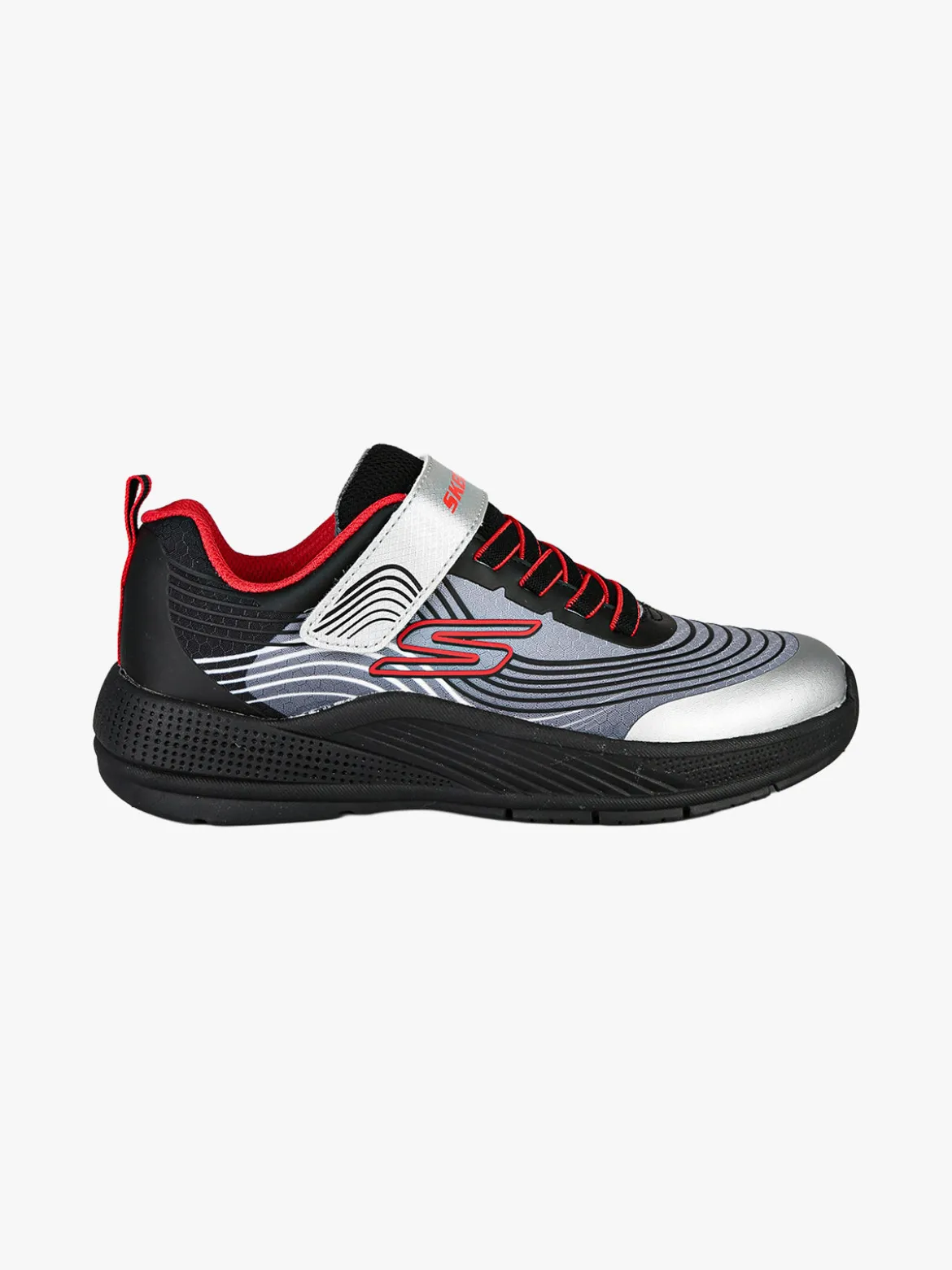 Skechers MICROSPEC ADVANCE Sneakers da bambino con strappo - nero