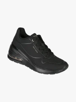 Skechers MILIONAIR ELEVA TED AIR Sneakers sportive donn con zeppa e air - nero