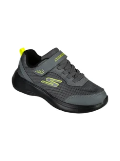 Skechers SELECTORS RESET ACHIEVED Sneakers bambino con strappo - grigio scuro