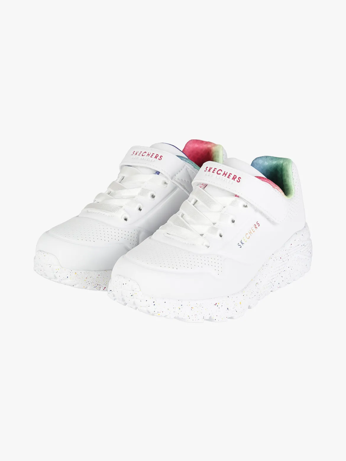 Skechers UNO LITE RAINBOW SPECKS Sneakers da bambina con strappo