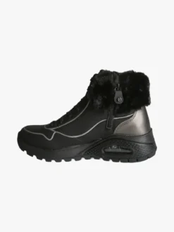 Skechers UNO RUGGED FALL SHIMMER Sneakers alte da donna con ecopelo - nero