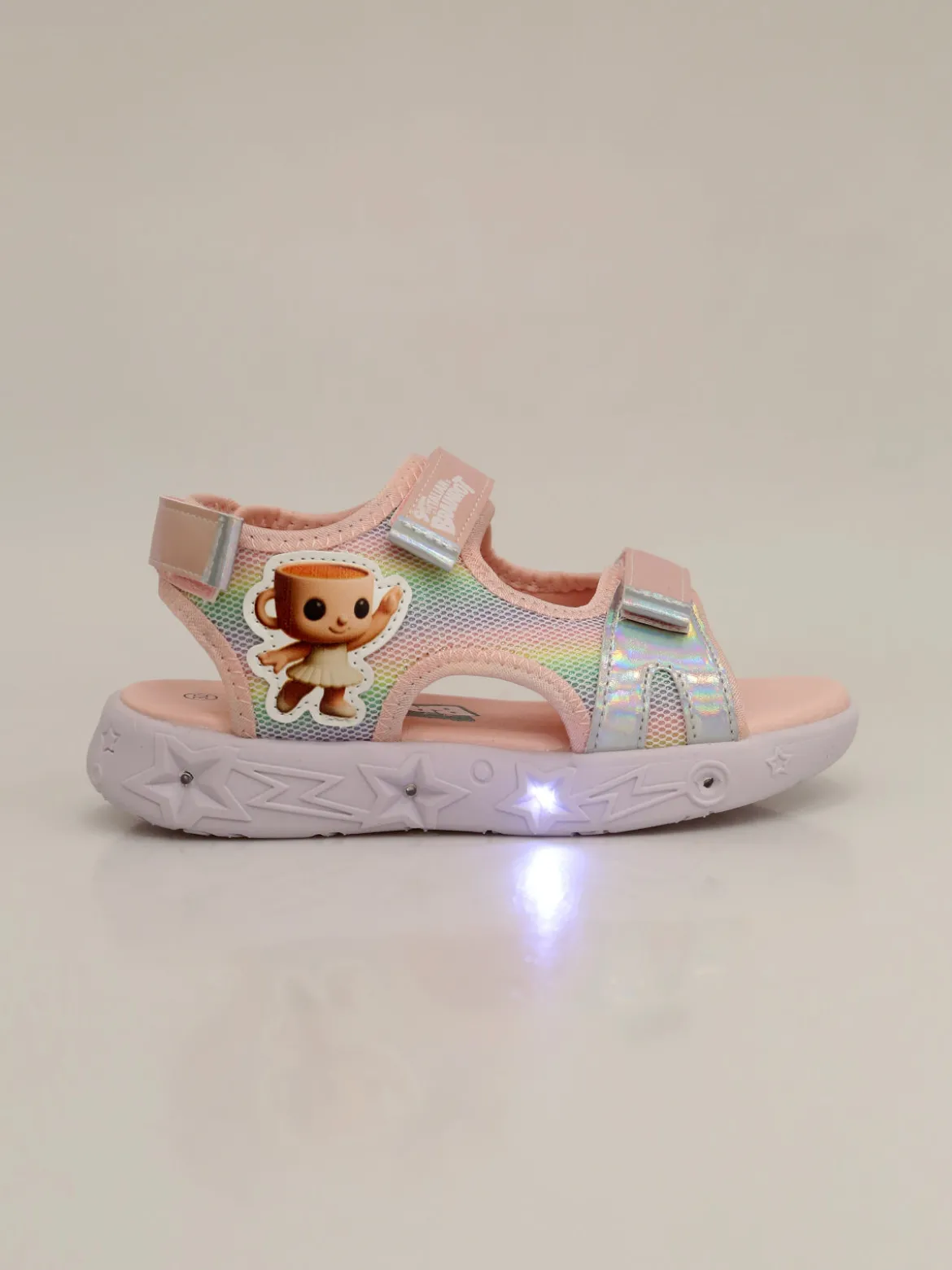 Skifidol Italian Brainrot Sandali da ragazza con luci e cinturini a strappo - rosa