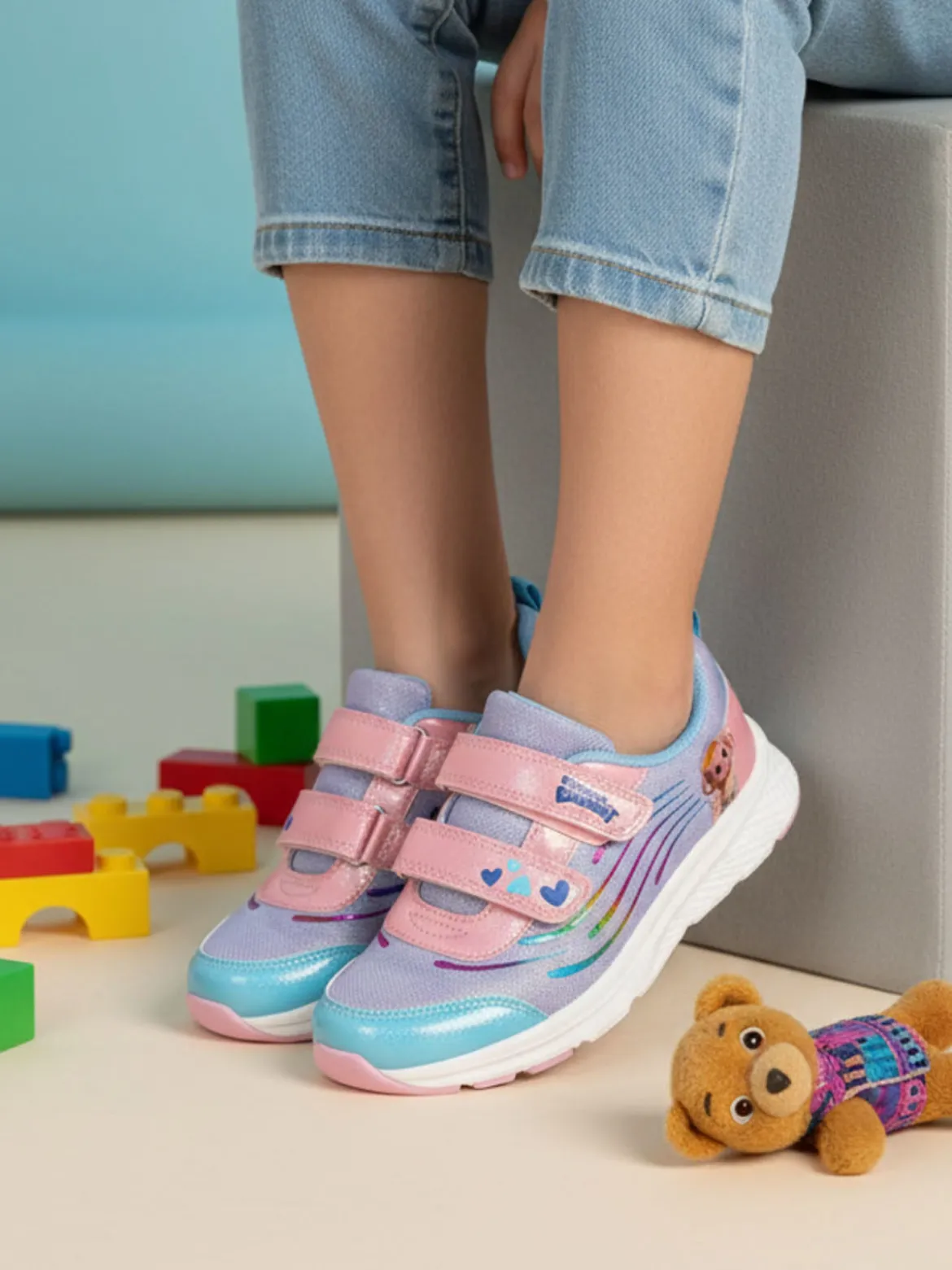 Skifidol Italian Brainrot Sneakers da ragazza con cinturini a strappo - multicolore