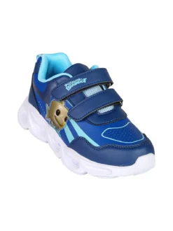 Skifidol Italian Brainrot Sneakers da ragazzo con luci e cinturini a strappo - blu scuro