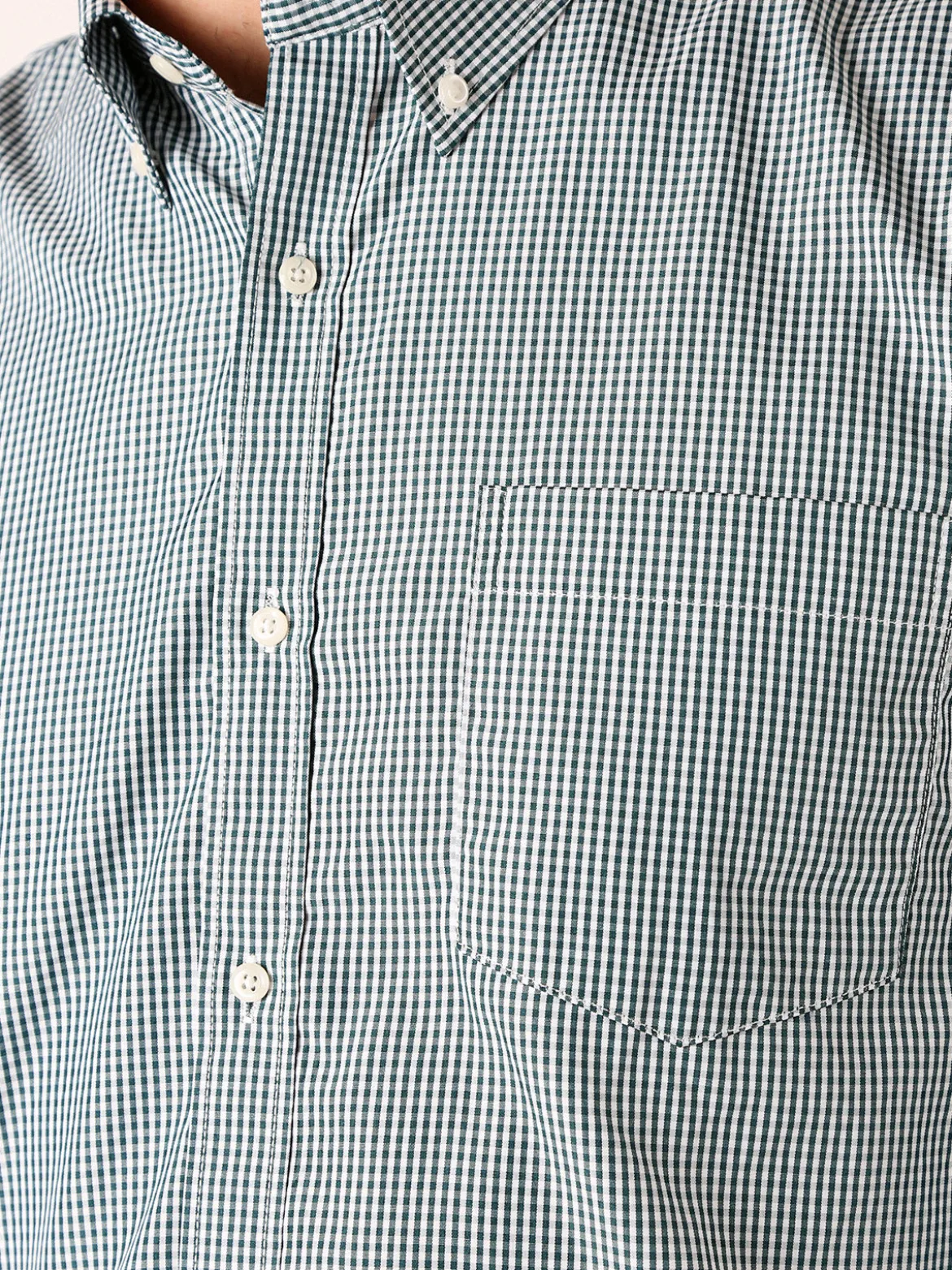 Sky Camicia a quadretti da uomo con maniche lunghe - verde