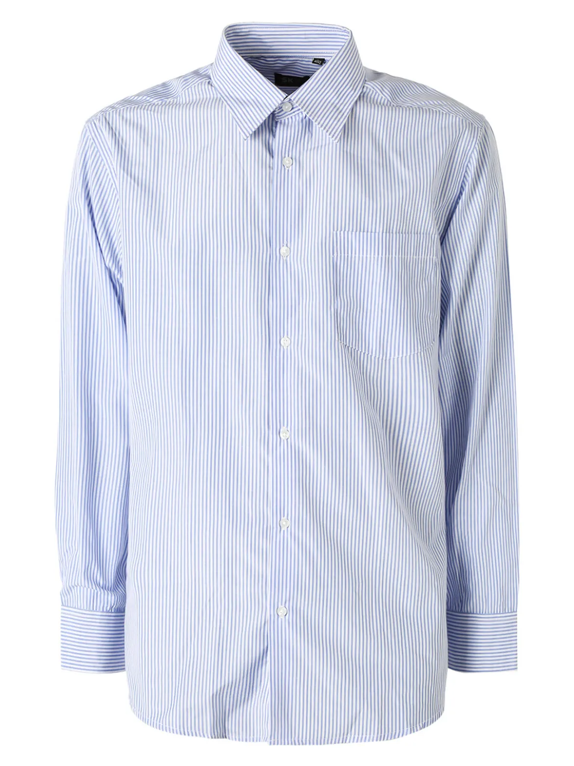 Sky Camicia rigata da uomo a maniche lunghe - blu