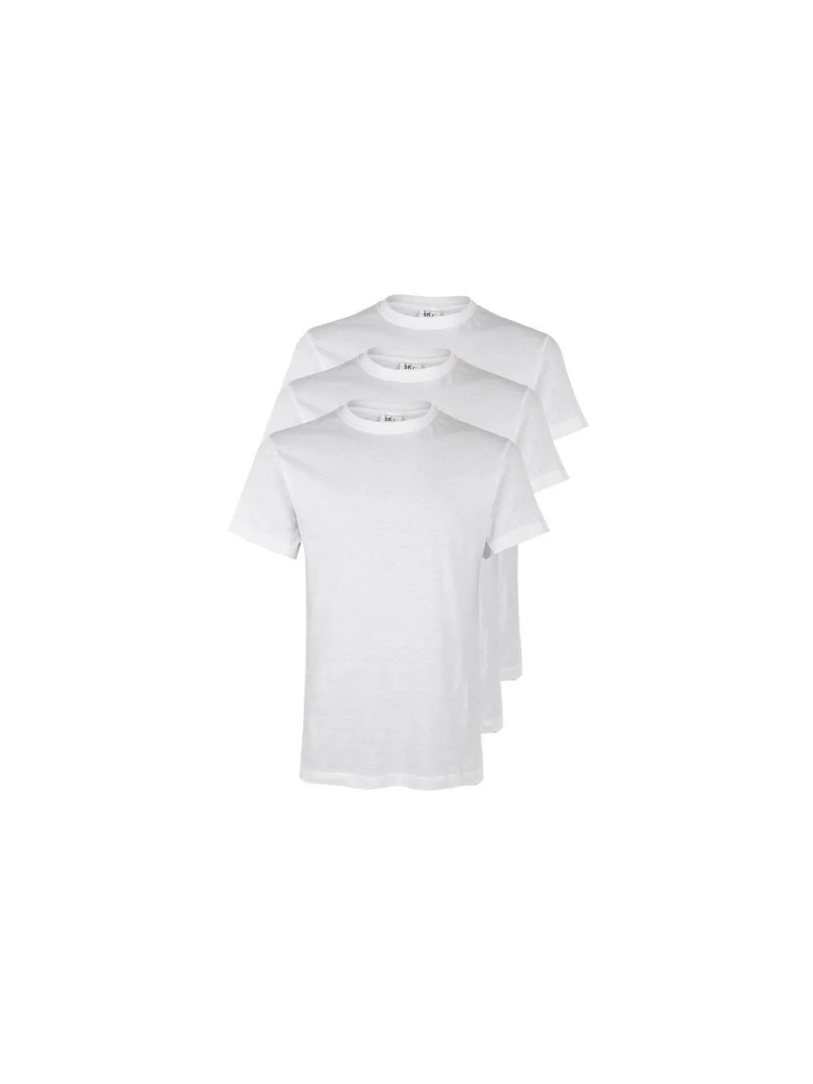 Sky T-shirt intima uomo in cotone. Confezione da 3 pezzi