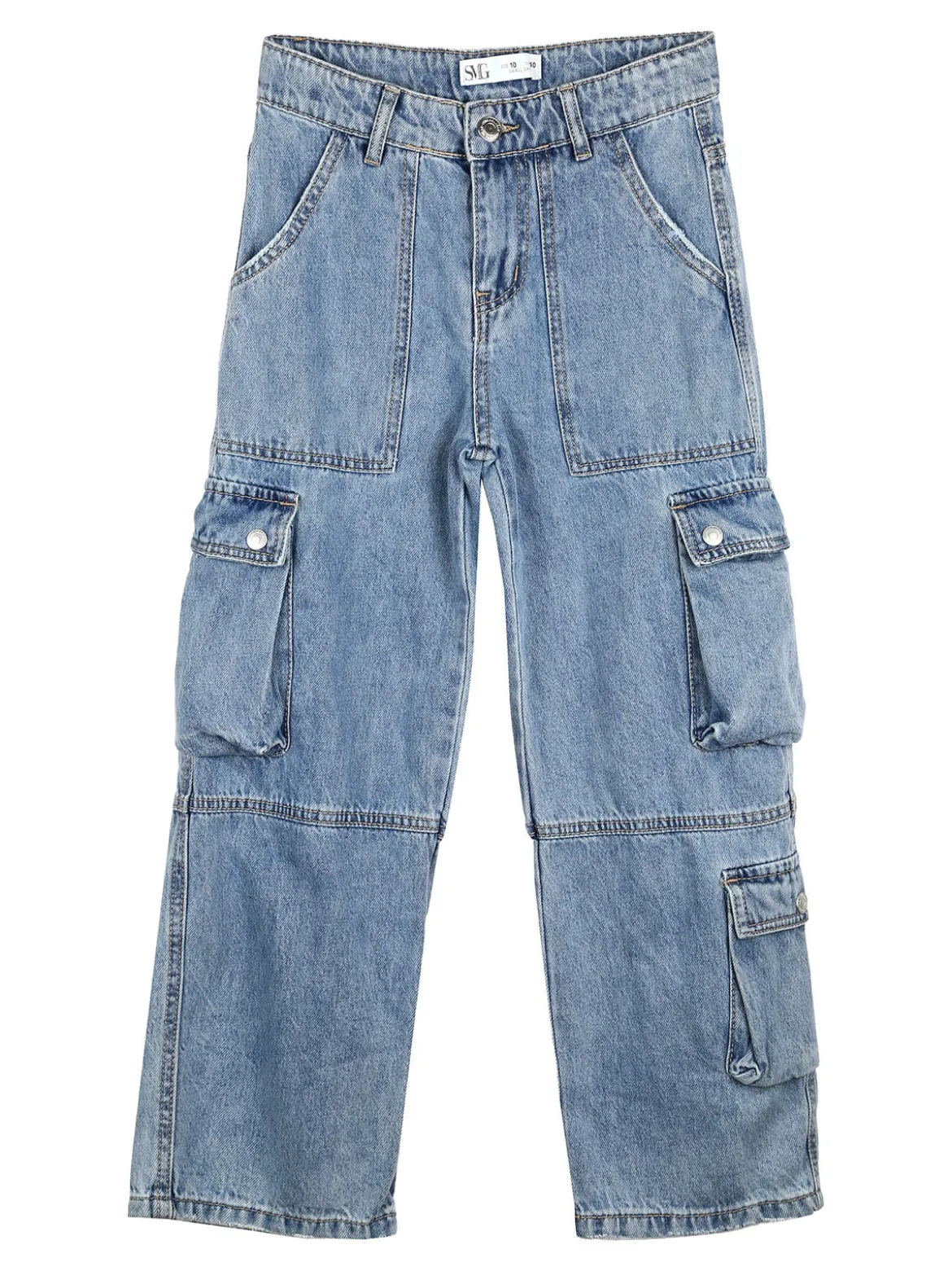 Small Gang Jeans cargo da ragazzo a gamba dritta - jeans
