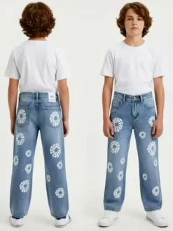 Small Gang Jeans da bambino con stampe