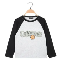 Small Gang T-shirt da bambino a maniche lunghe con stampa