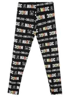 Smile Yes Leggings da bambina con stampa scritte