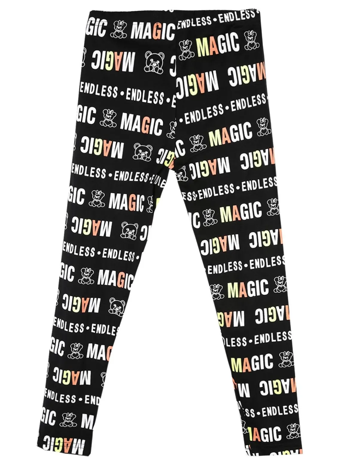 Smile Yes Leggings da bambina con stampa scritte