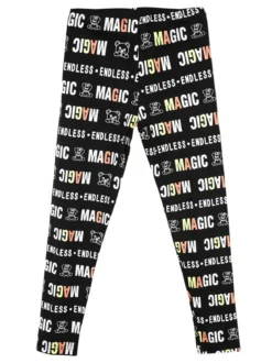 Smile Yes Leggings da bambina con stampa scritte