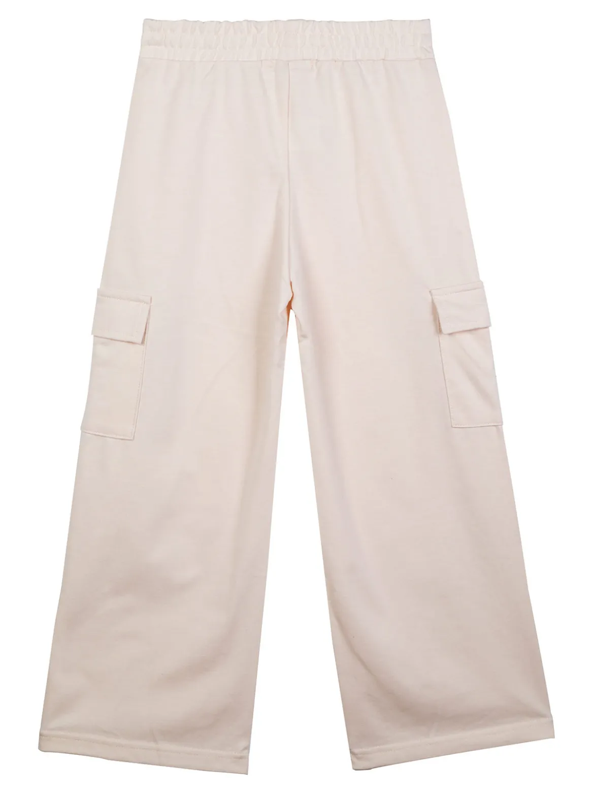 Smile Yes Pantaloni da bambina a gamba larga con tasconi