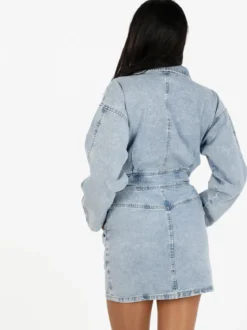 Solada Abito in jeans a maniche lunghe con bottoni