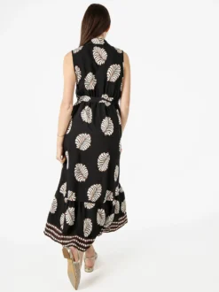 Solada Abito lungo da donna a camicia senza maniche - nero