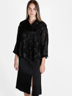 Solada Abito lungo da donna con camicia a maniche lunghe