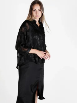 Solada Abito lungo da donna con camicia a maniche lunghe