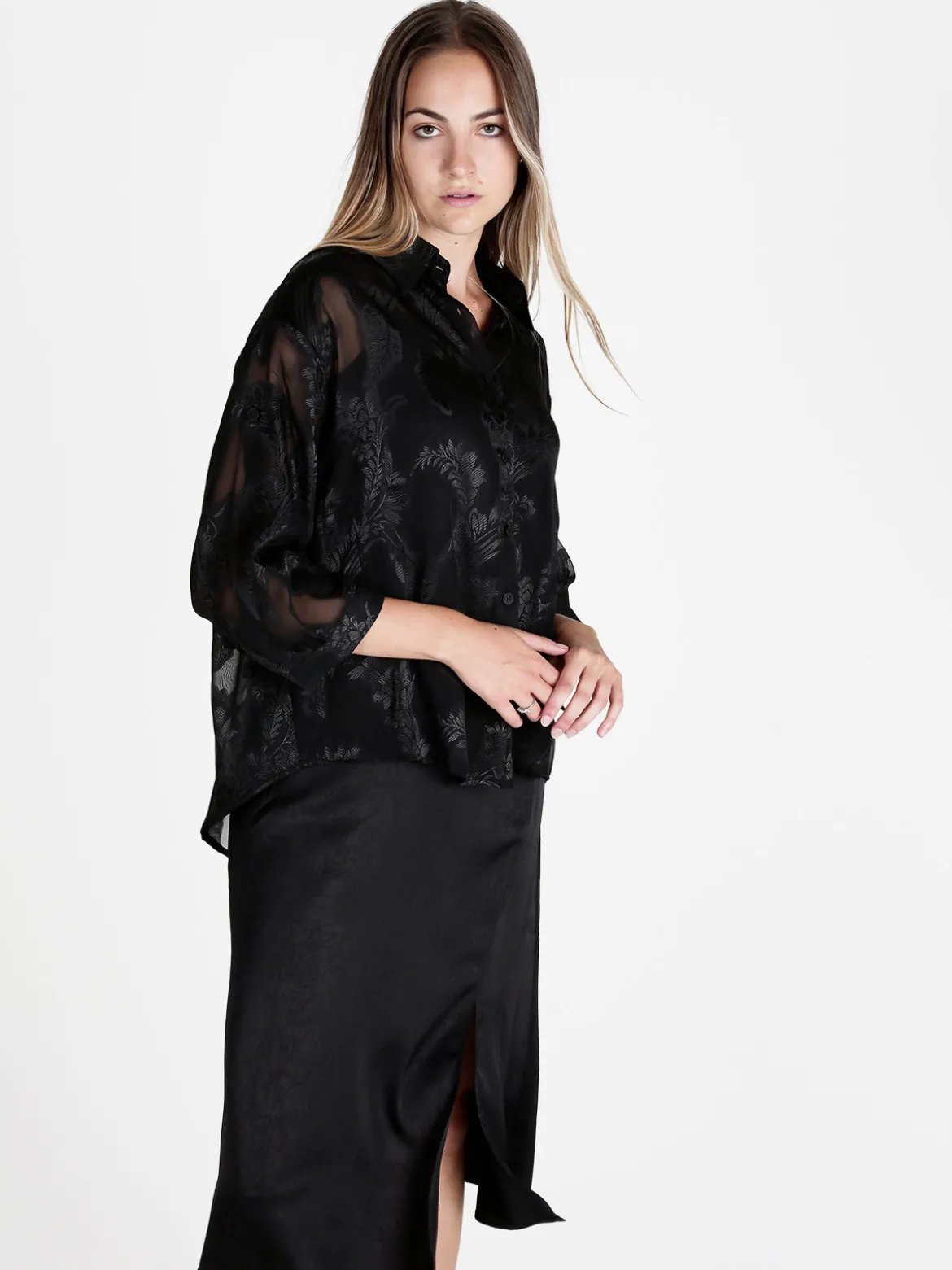 Solada Abito lungo da donna con camicia a maniche lunghe