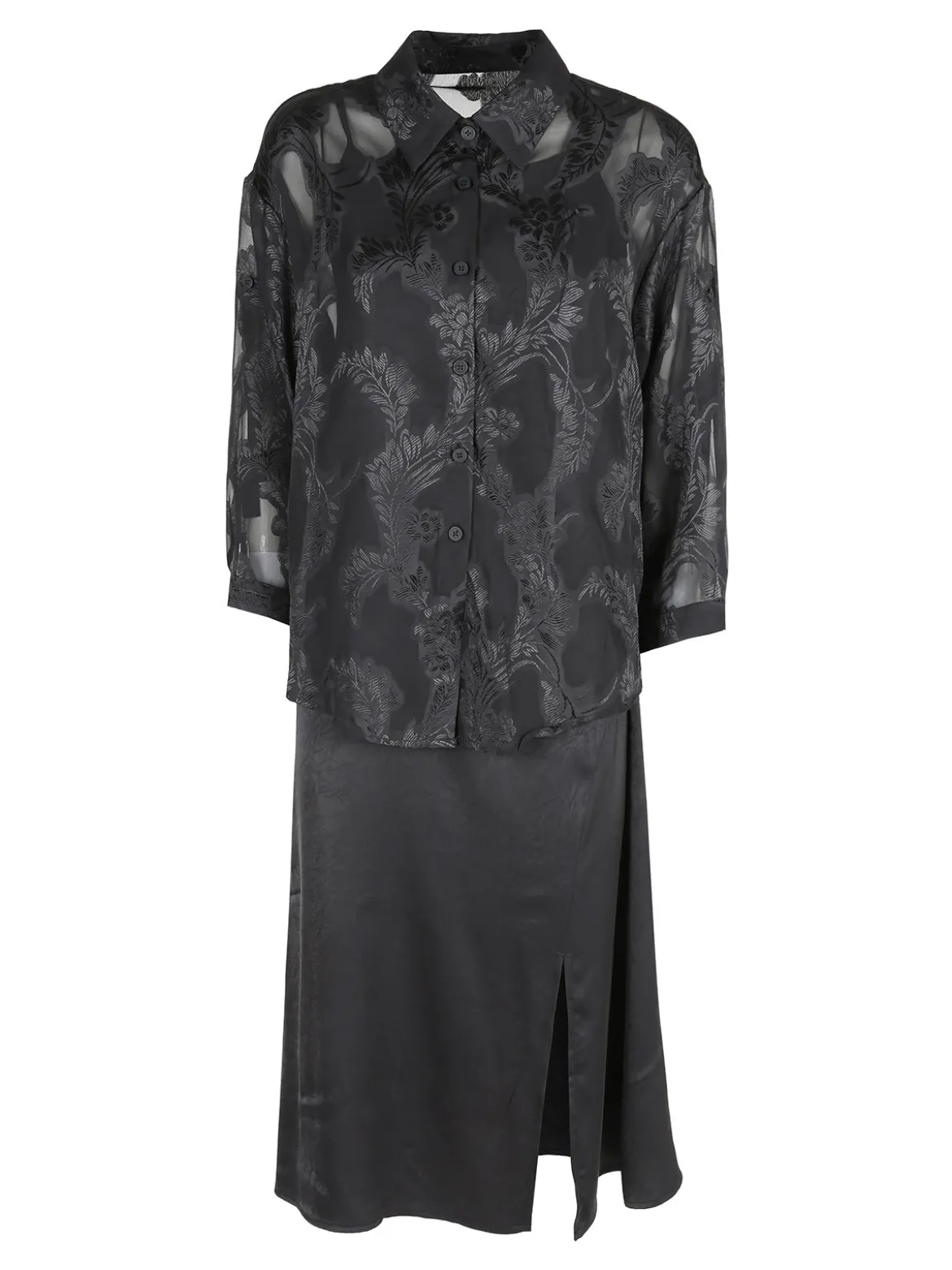 Solada Abito lungo da donna con camicia a maniche lunghe