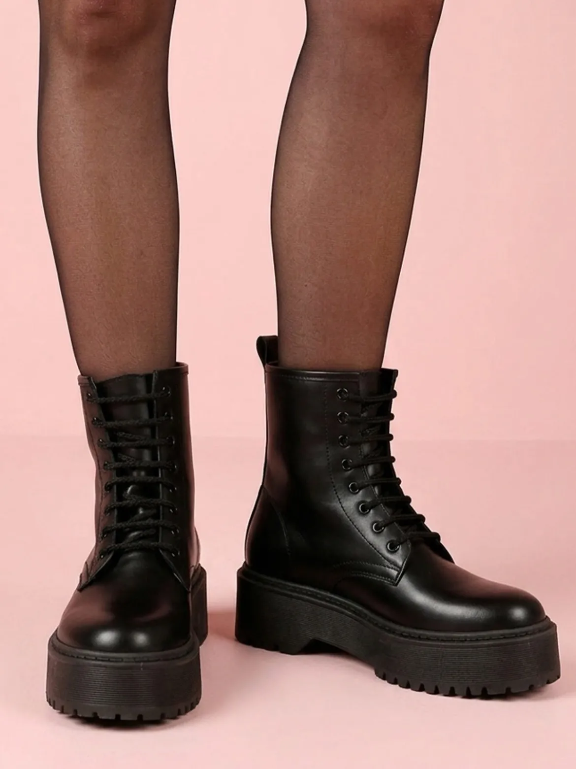 Solada Anfibi in pelle donna con platform