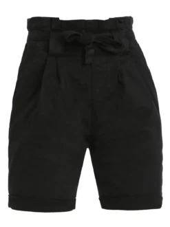 Solada Bermuda donna in cotone vita alta