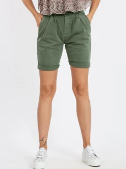 Solada Bermuda donna in cotone vita alta