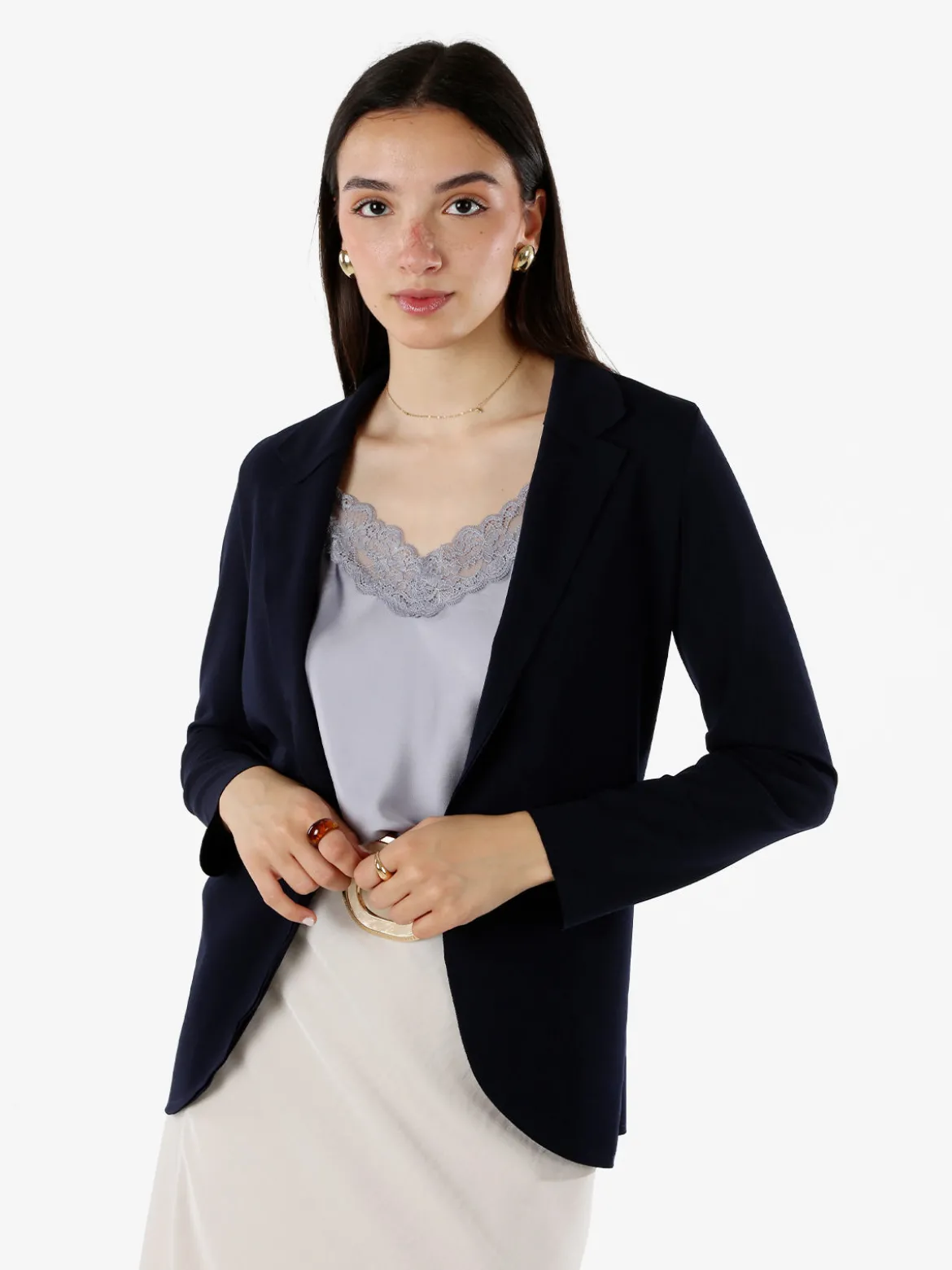 Solada Blazer donna aperto - blu scuro