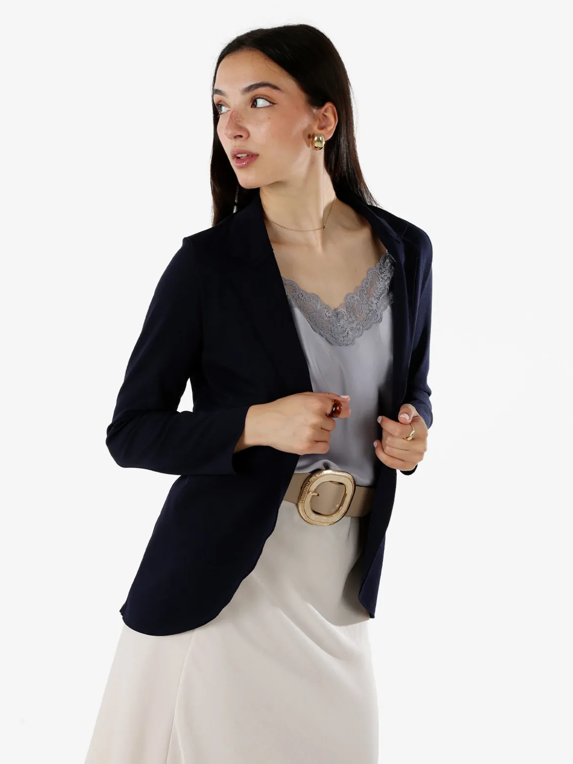 Solada Blazer donna aperto - blu scuro