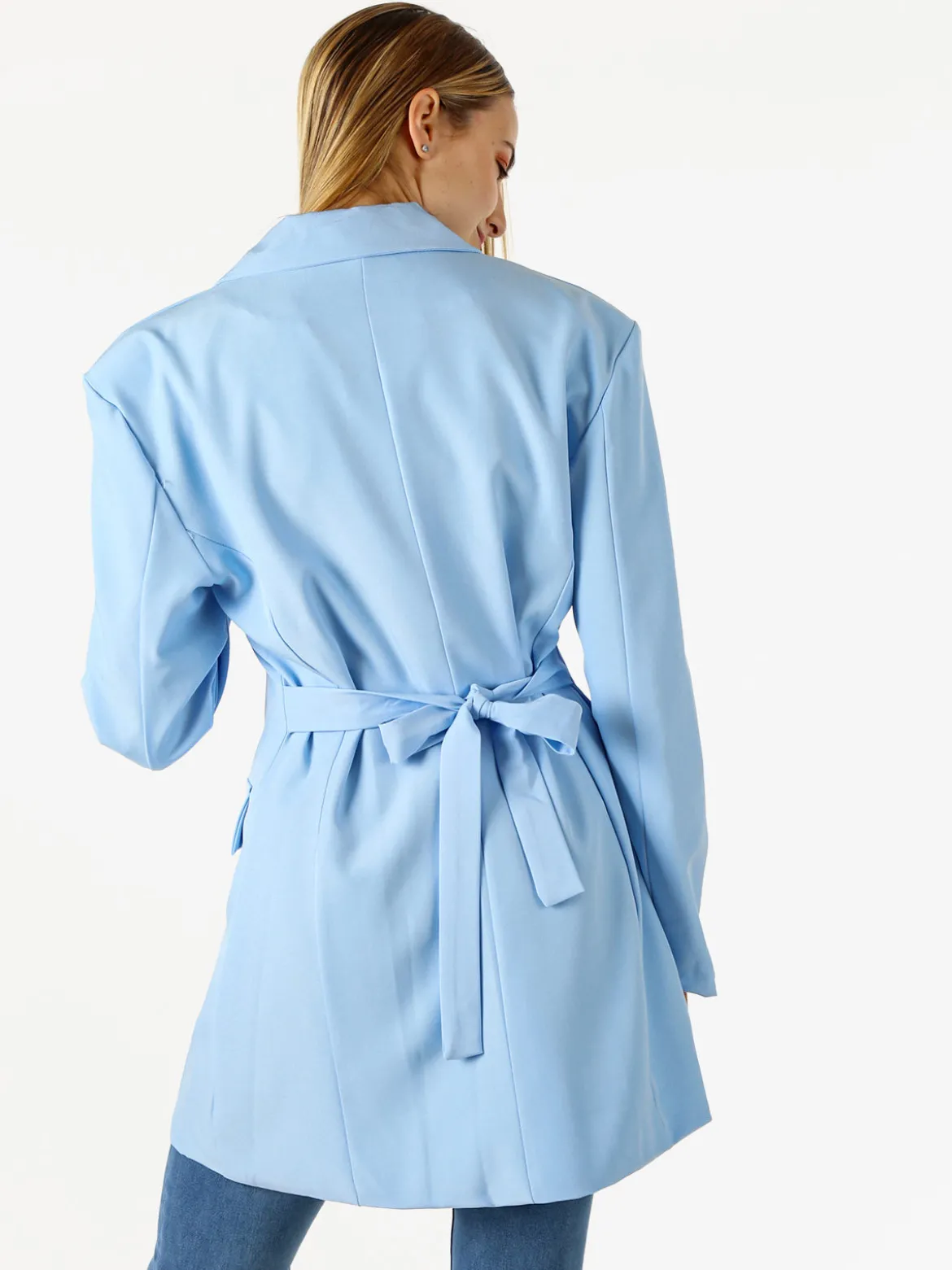 Solada Blazer donna elegante a doppiopetto - azzurro