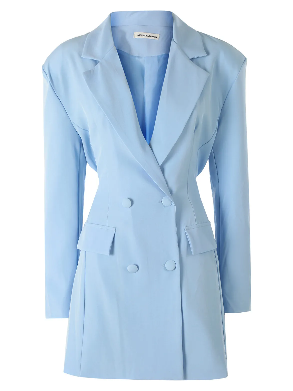 Solada Blazer donna elegante a doppiopetto - azzurro