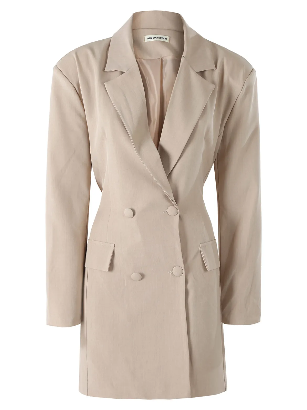 Solada Blazer donna elegante a doppiopetto - beige