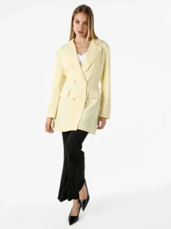 Solada Blazer donna elegante a doppiopetto - giallo