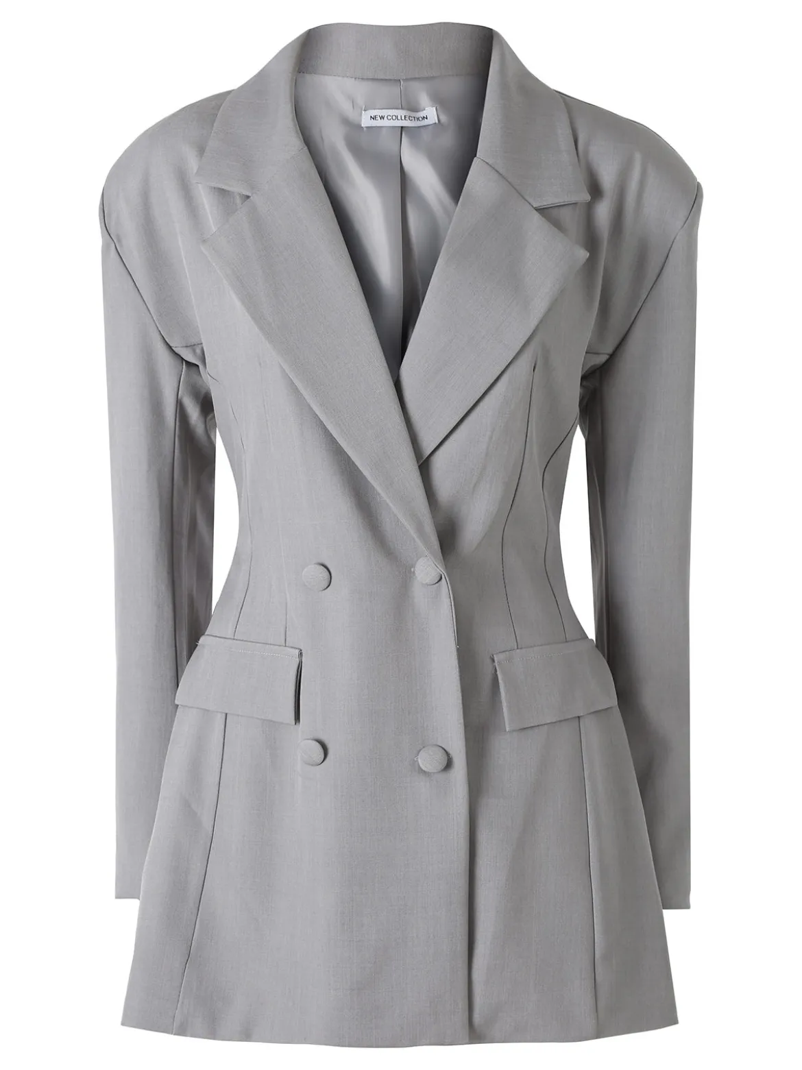 Solada Blazer donna elegante a doppiopetto - grigio