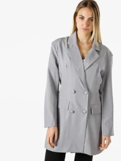 Solada Blazer donna elegante a doppiopetto - grigio