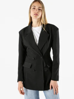 Solada Blazer donna elegante a doppiopetto - nero