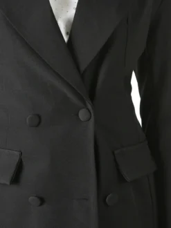Solada Blazer donna elegante a doppiopetto - nero
