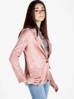 Solada Blazer donna in tessuto scamosciato con bottone