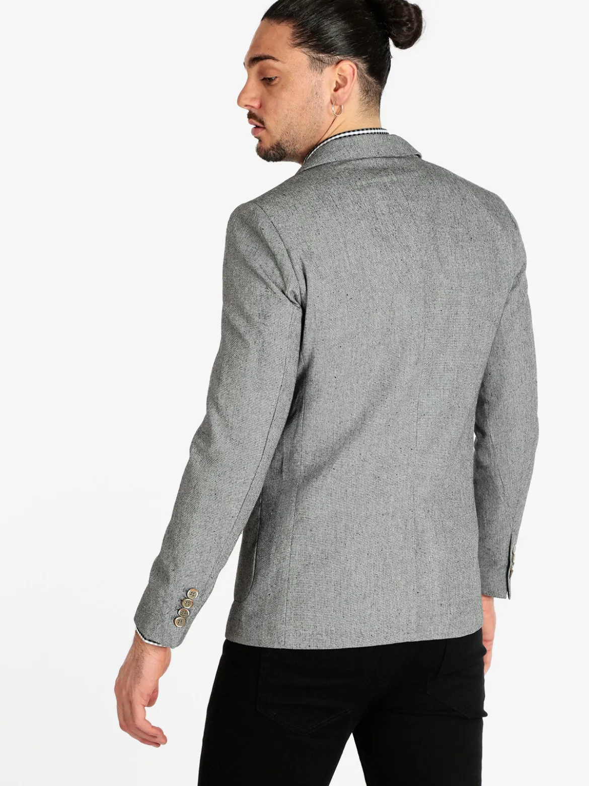 Solada Blazer uomo in misto lino e cotone