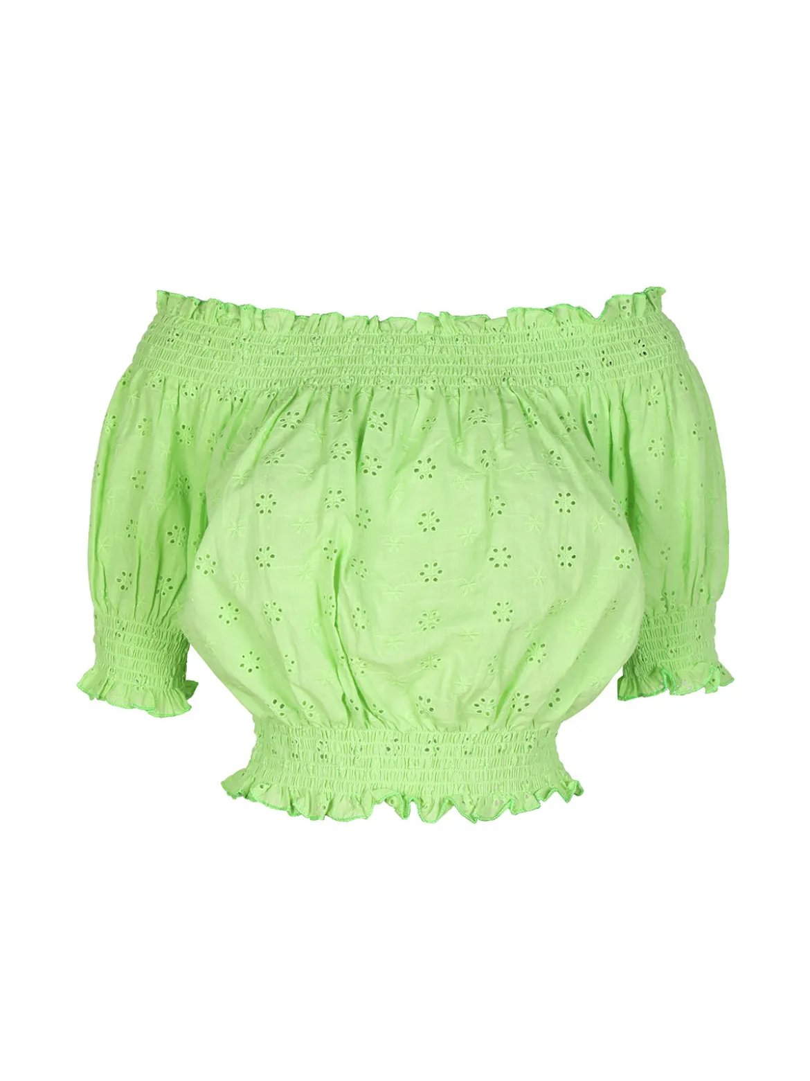 Solada Blusa cropped donna in pizzo