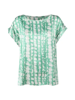 Solada Blusa donna a maniche corte con stampe