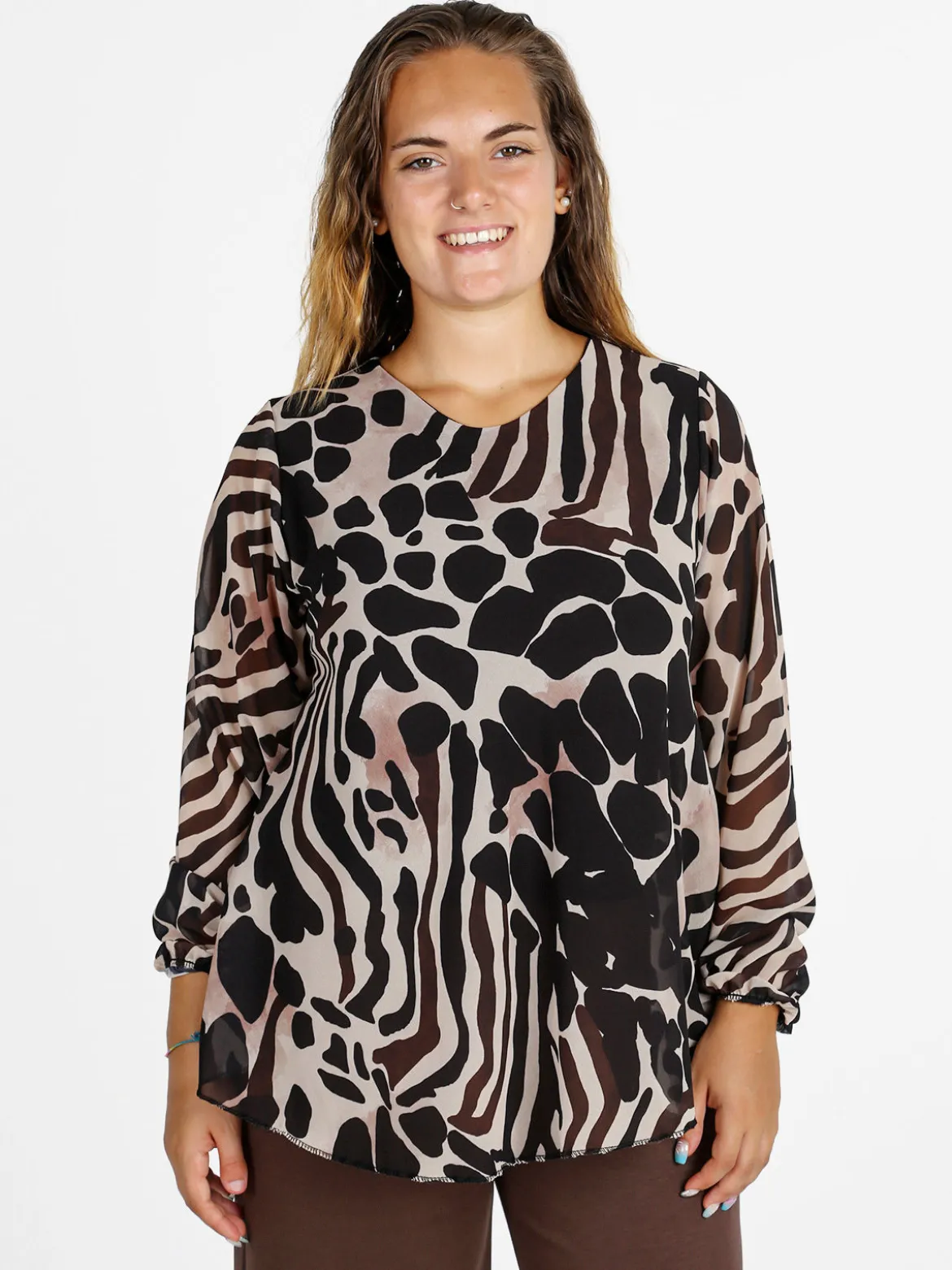 Solada Blusa donna a maniche lunghe - nero