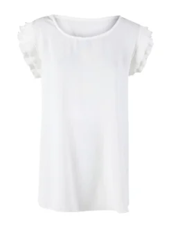 Solada Blusa donna con giromanica a volant