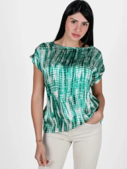 Solada Blusa donna con stampe a maniche corte