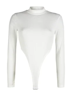 Solada Body donna a collo alto con maniche lunghe